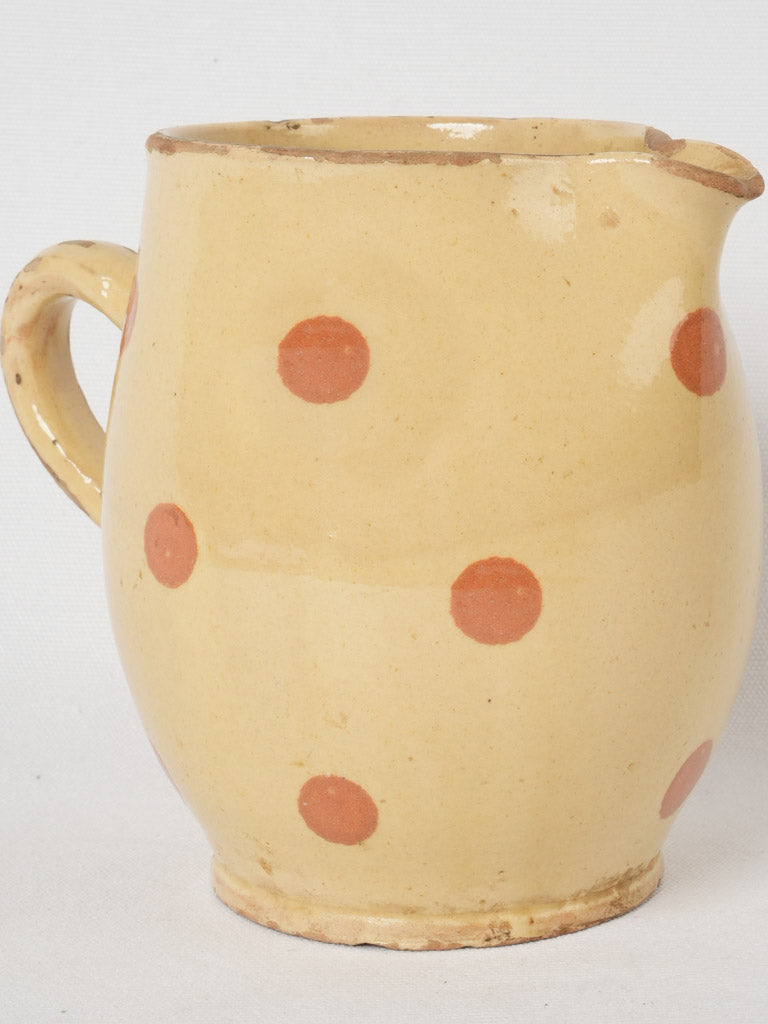 Antique yellow Savoy pitcher