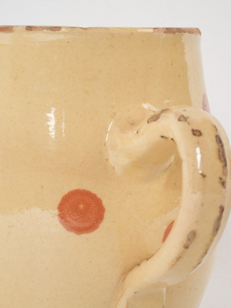 Historical large slipware water jug