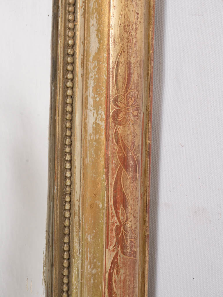 Regal Louis Philippe gold leaf mirror