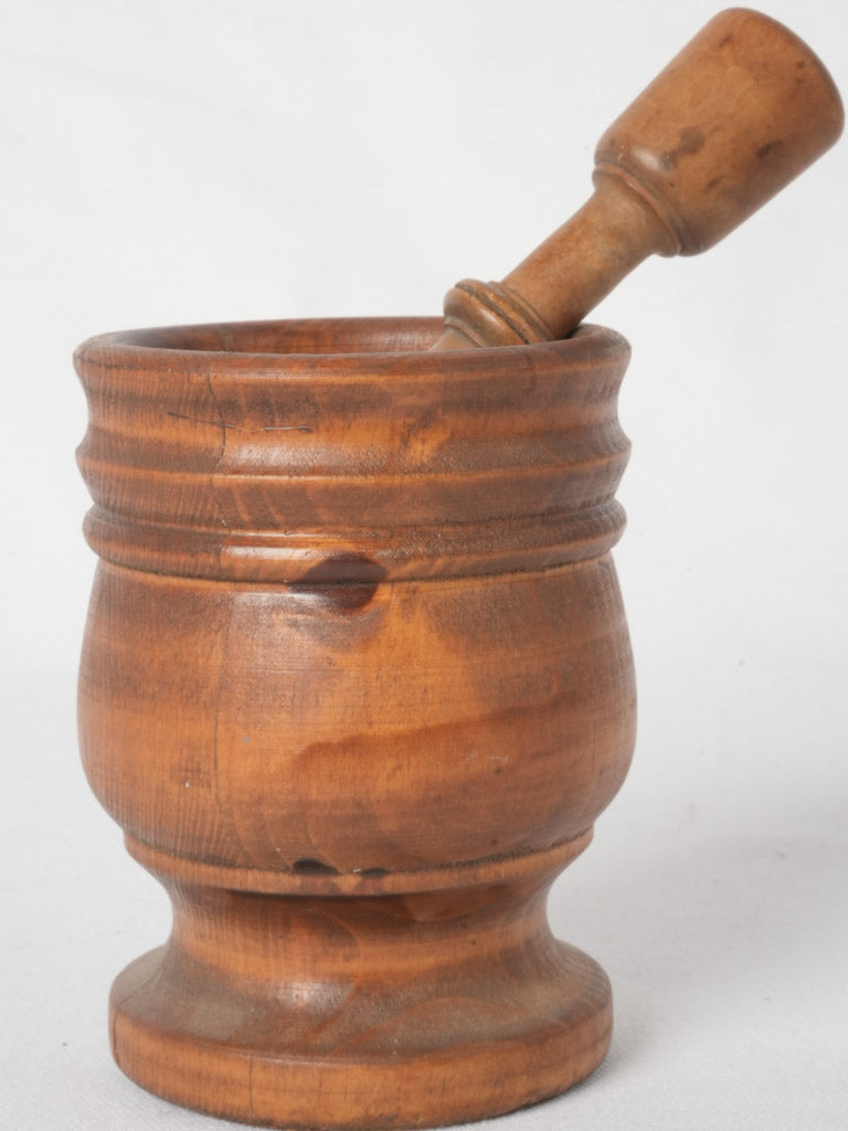 Français Fruitwood Mortar and Pestle