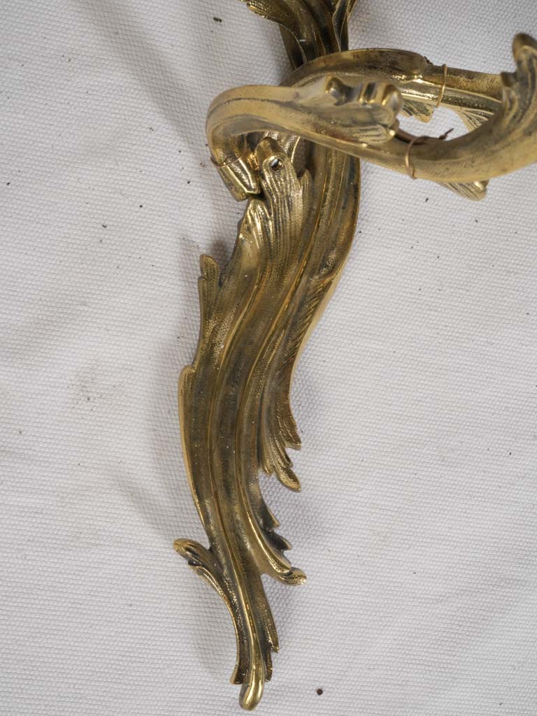 Aged patina French sconces