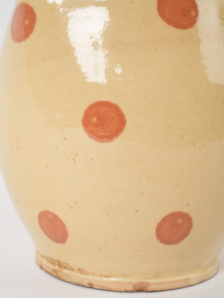 Vintage yellow French Alps pitcher