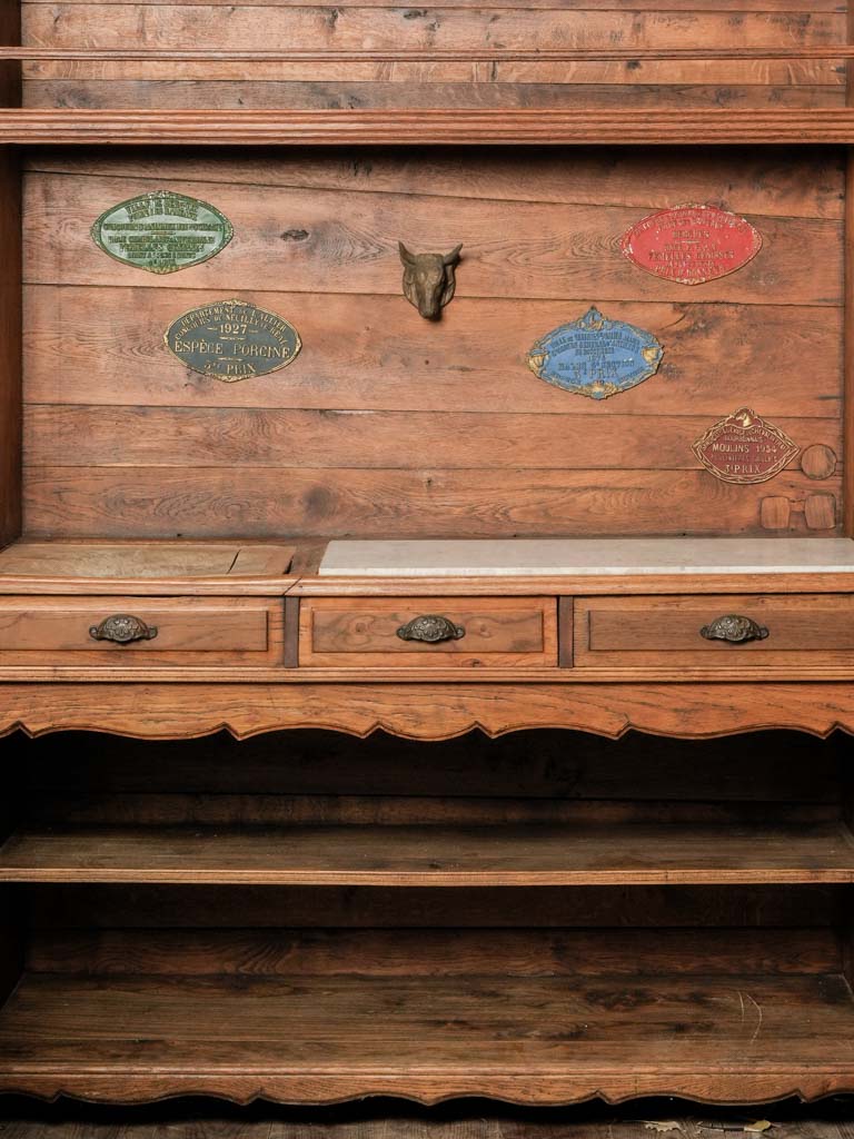 Antique solid oak cabinetry