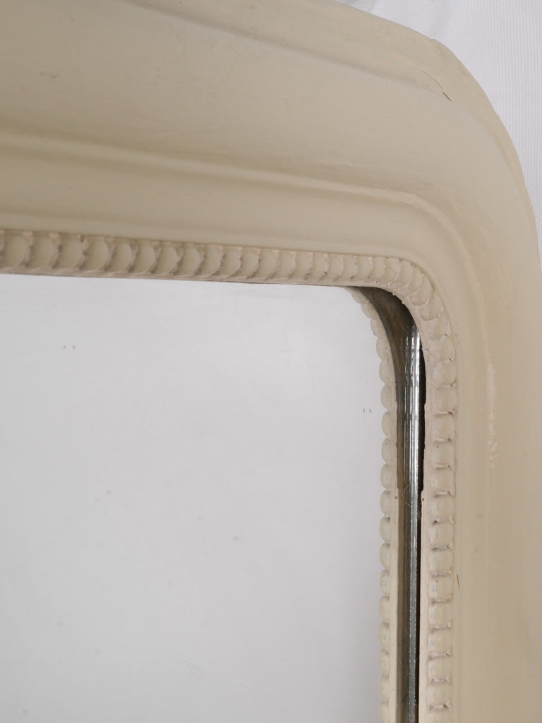 Elegant French pale-yellow Louis Philippe mirror