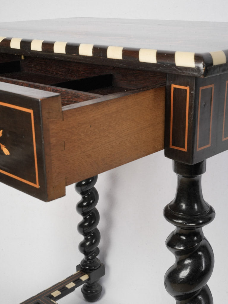 Ebonized pearwood dressing table