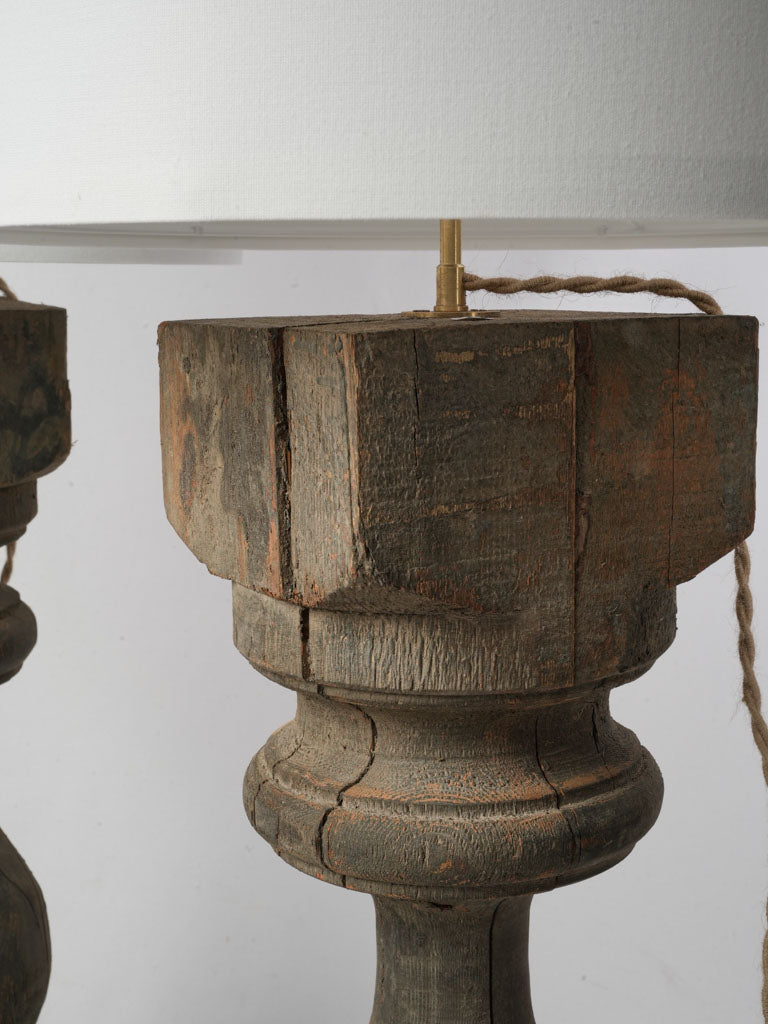 Elegant Architectural Wood Lamps