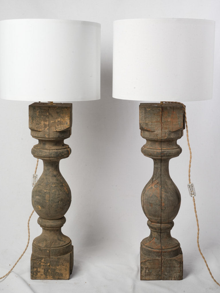 Vintage French Baluster Lamps