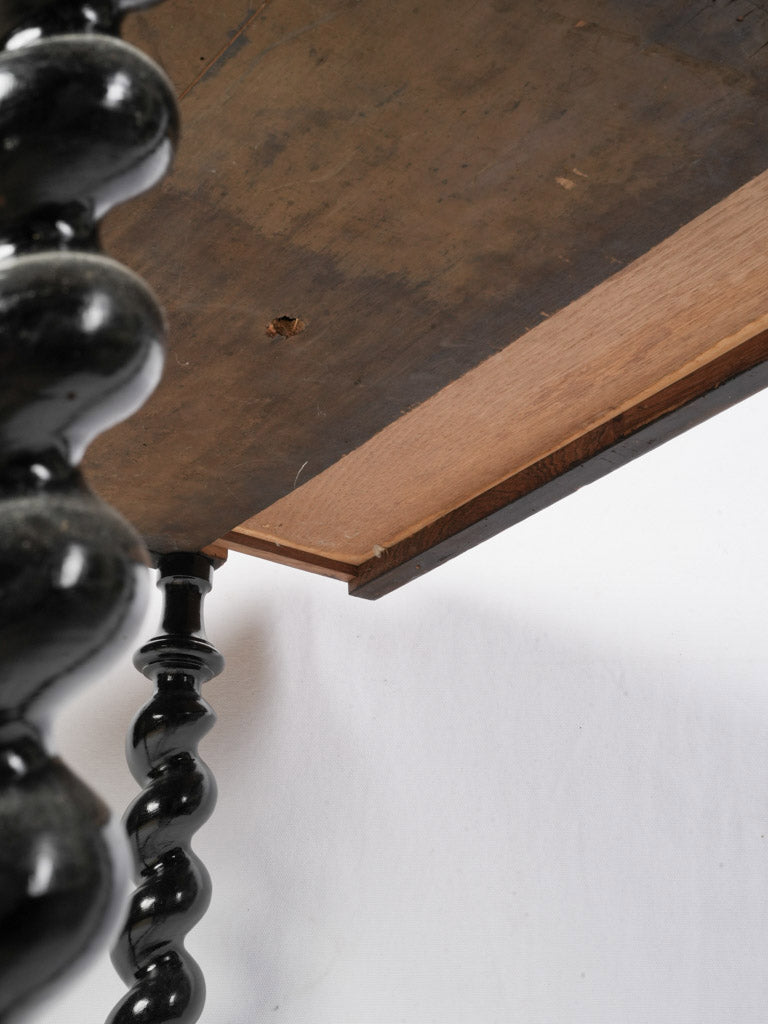 Delicate floral marquetry console