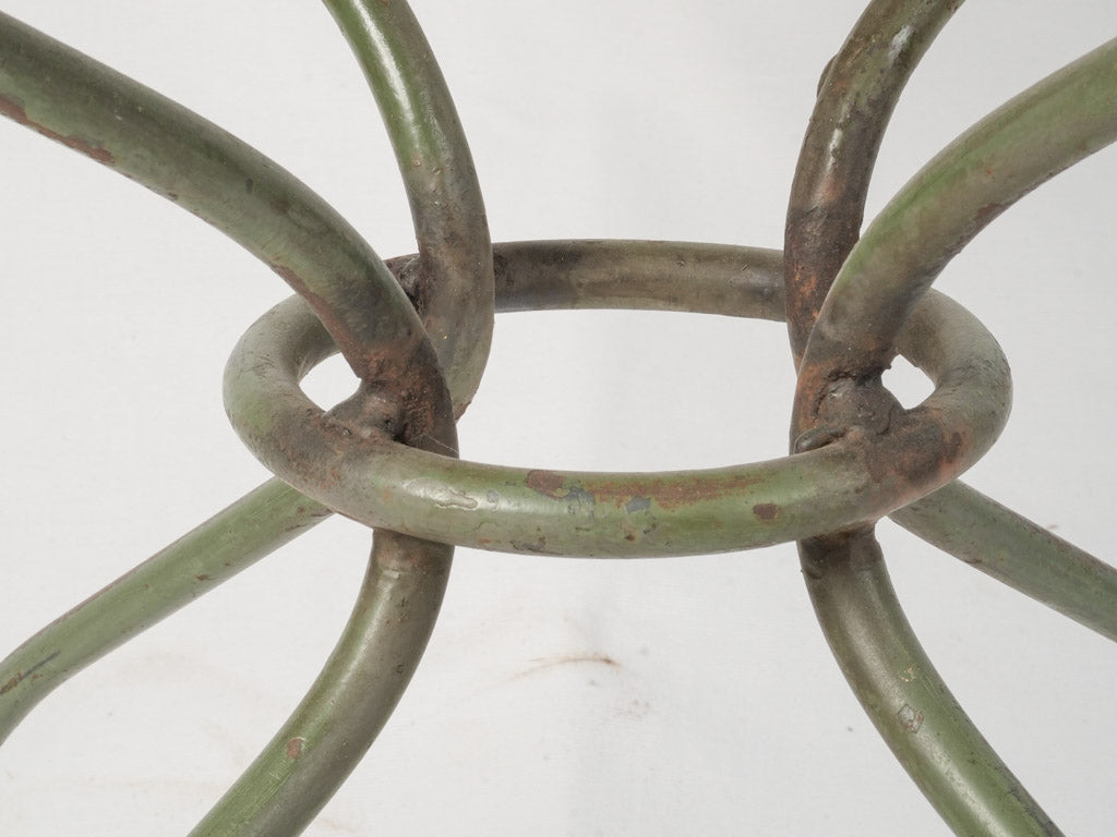Durable wrought iron garden table