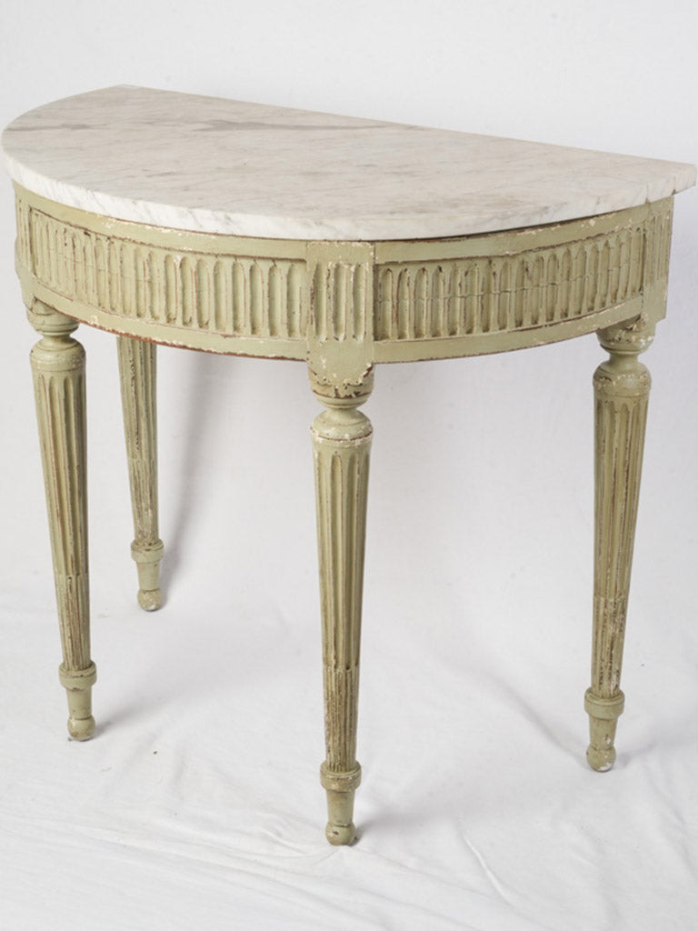 Vintage Louis XVI marble console