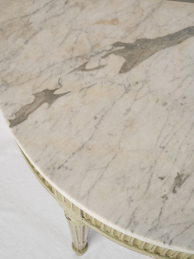 Refined pale green console