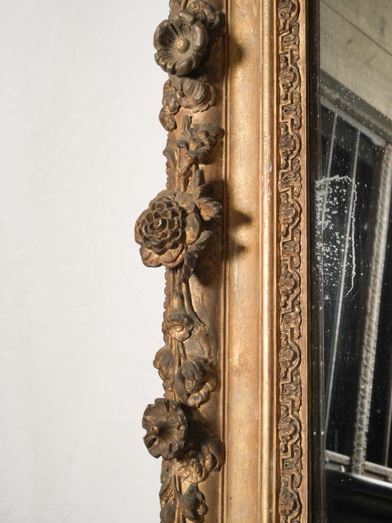 Refined aged glamorous mirror