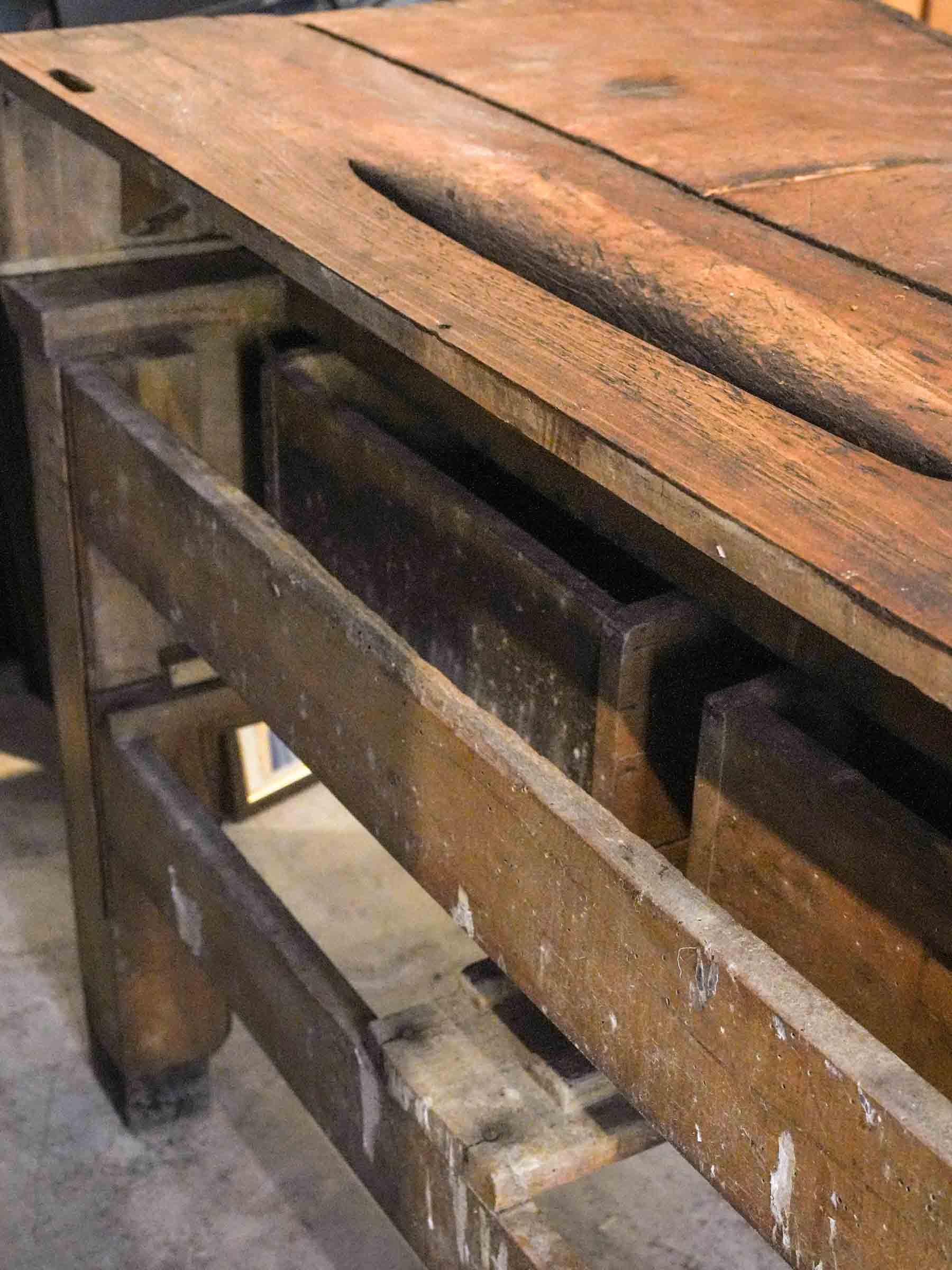 French Butcher's Block Worktable, c. 1940s - 32¼" x 48"