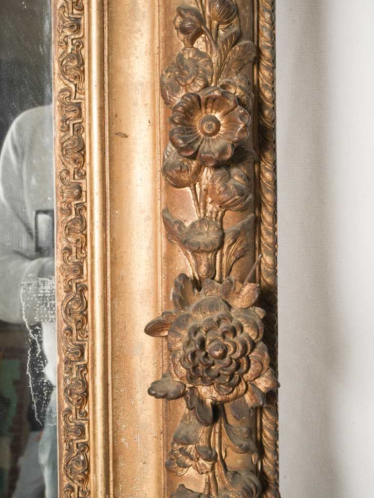 Nuanced finish antique mirror