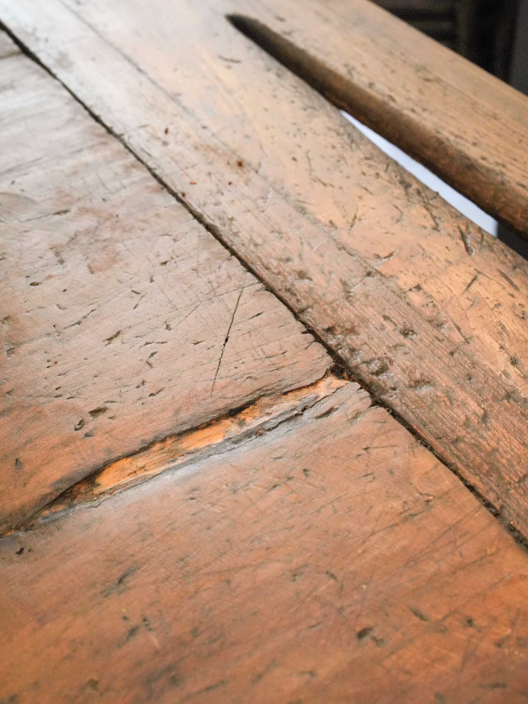 French Butcher's Block Worktable, c. 1940s - 32¼" x 48"