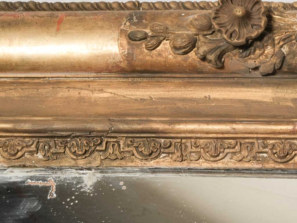 Warm gilded luxurious mirror