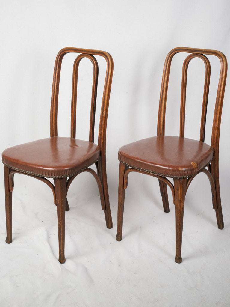1930s French-style bentwood chairs