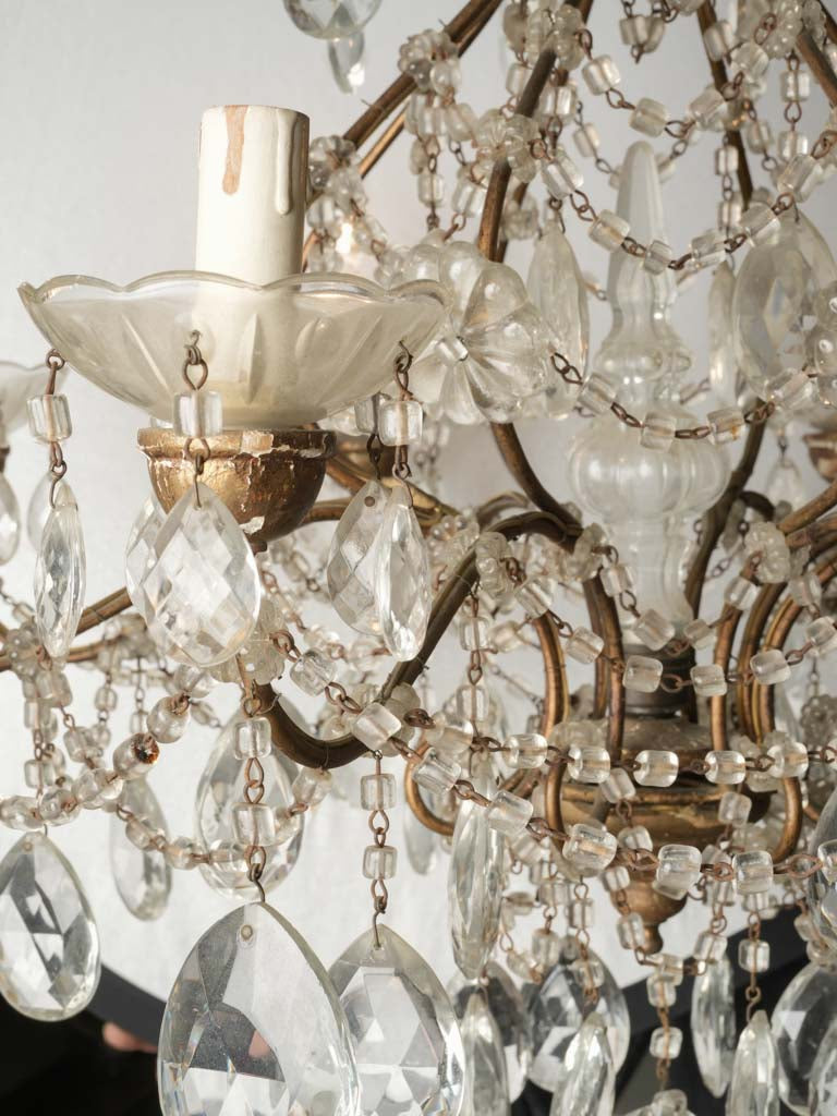 Exquisite gilded bronze chandelier - ornate, timeless