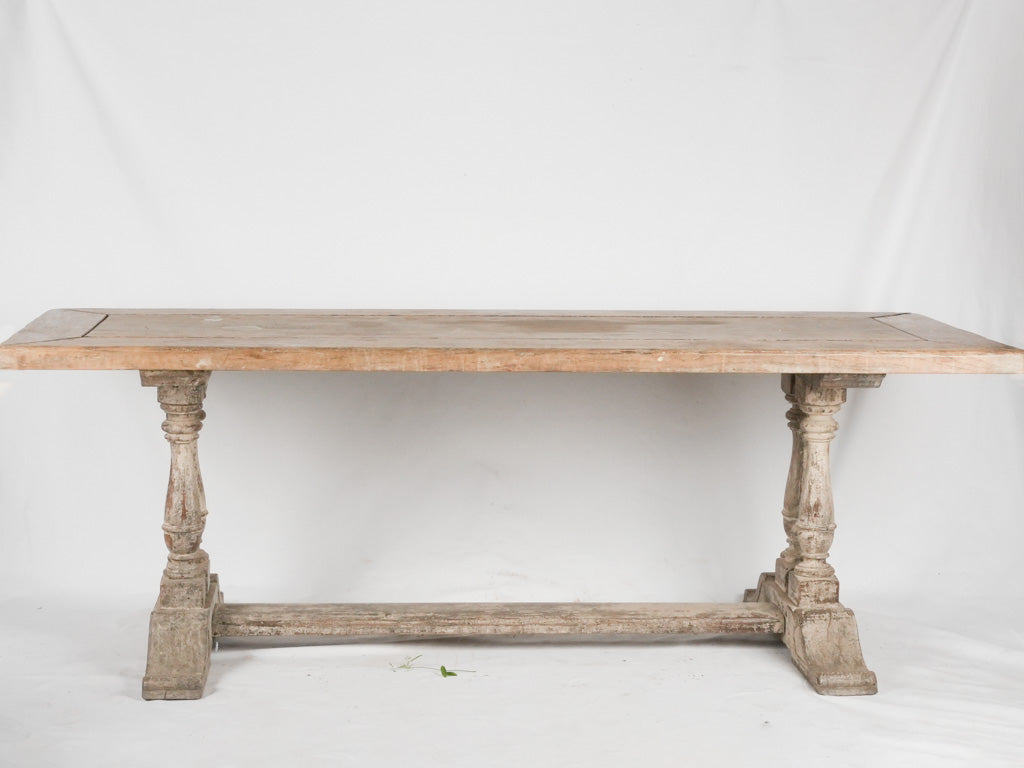 Antique French oak dining table 86½" x 31½"