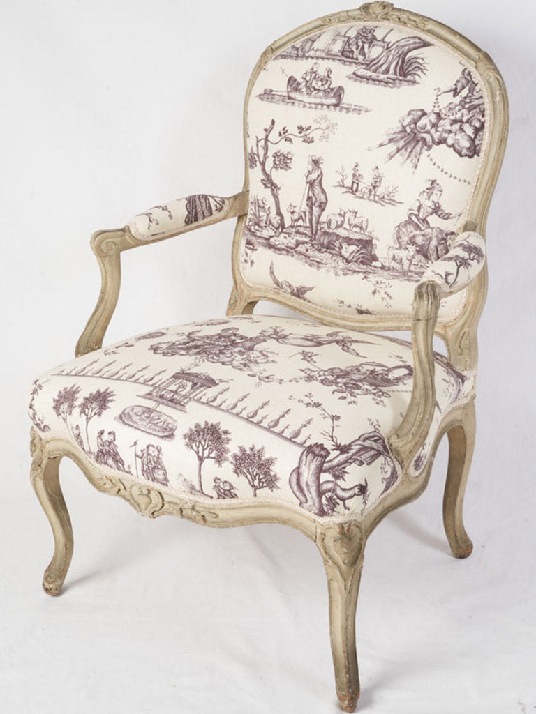 Refined Rococo French armchair