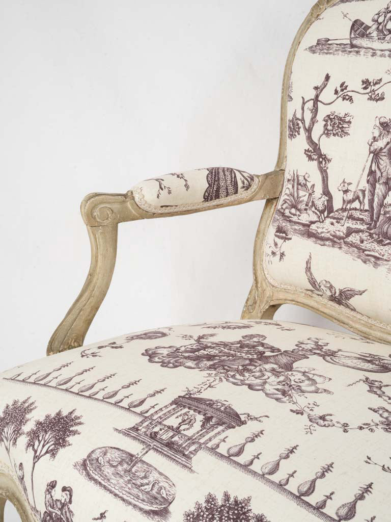 Crisp hand-carved wooden chair