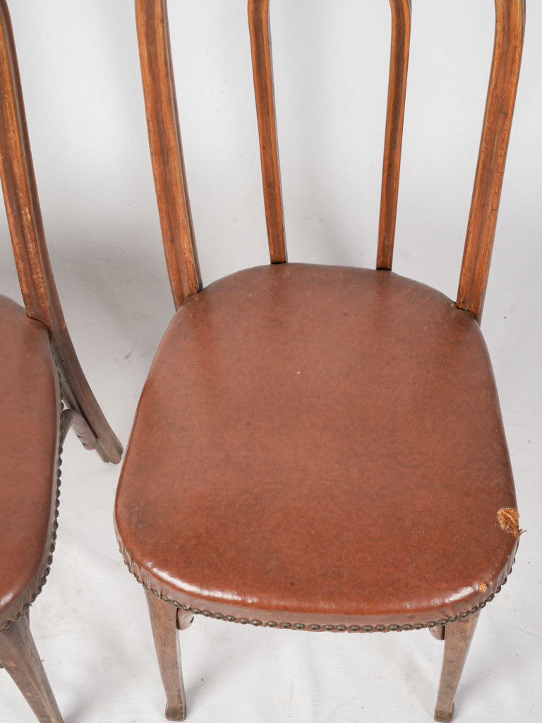 Graceful bentwood curved back chairs