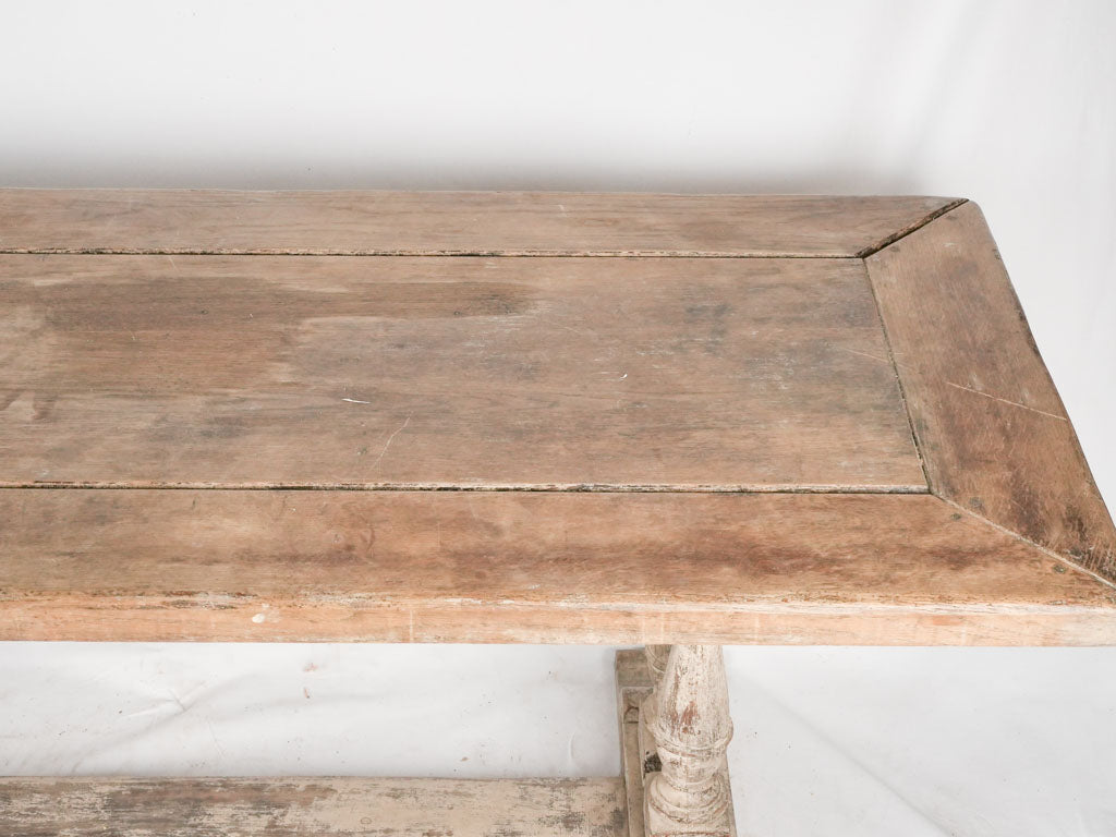 Antique French oak dining table 86½" x 31½"