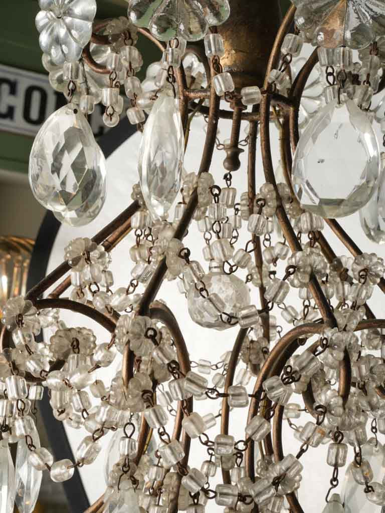 Classic Italian glass chandelier - elaborate, opulent