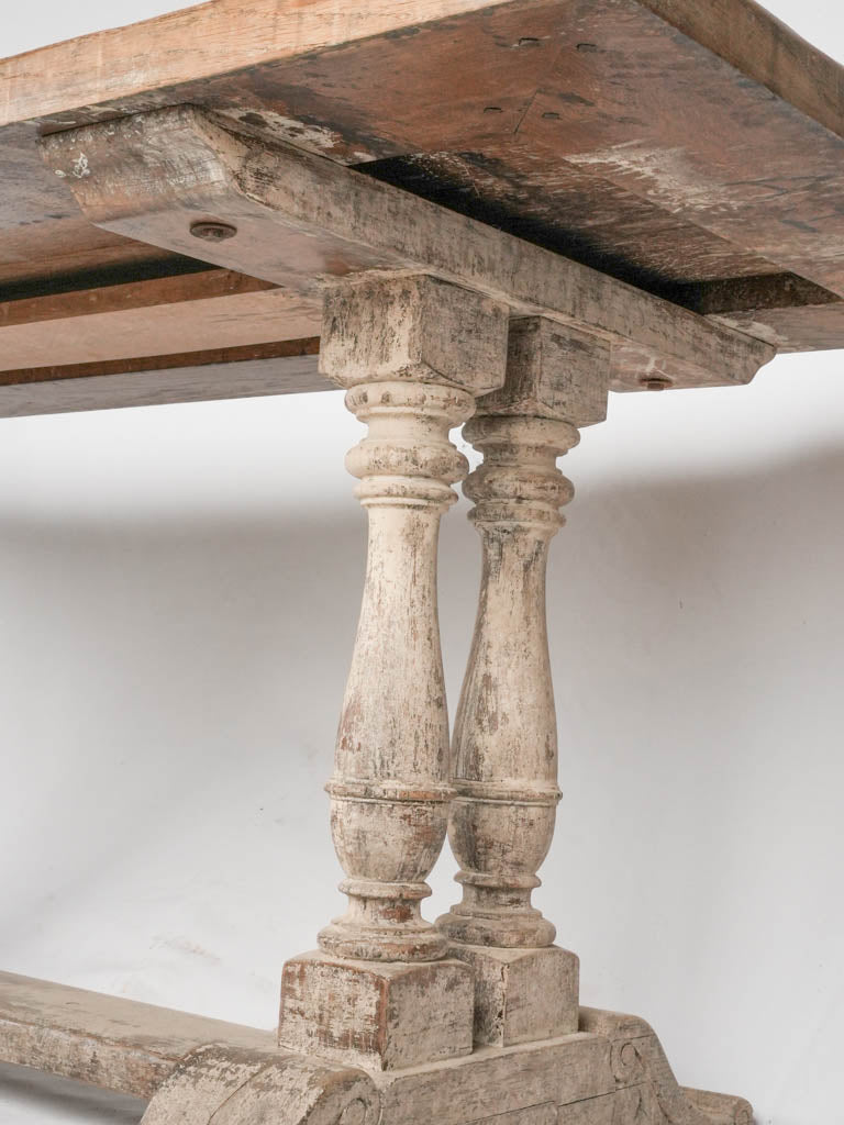 Antique French oak dining table 86½" x 31½"