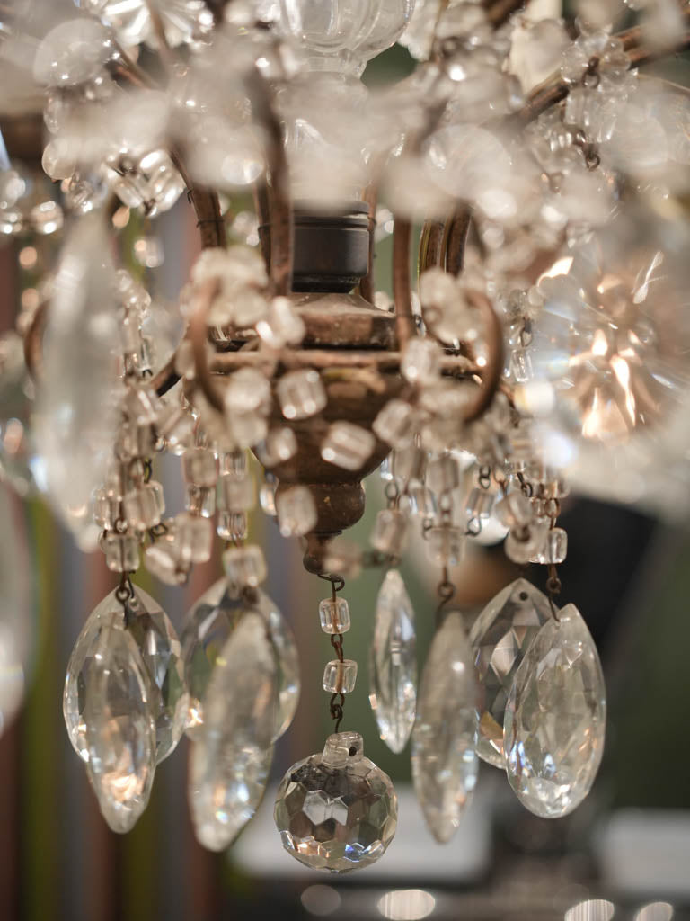 Intricate vintage glass lighting fixture - delicate, luxurious