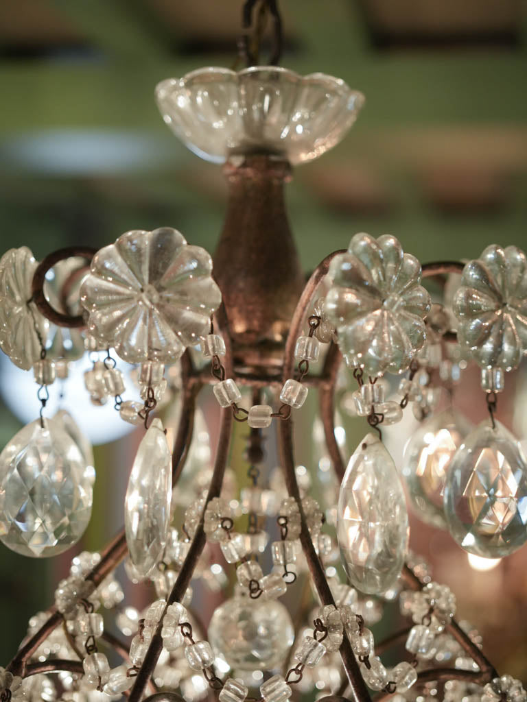 Decorative gilded bronze chandelier - ornate, timeless