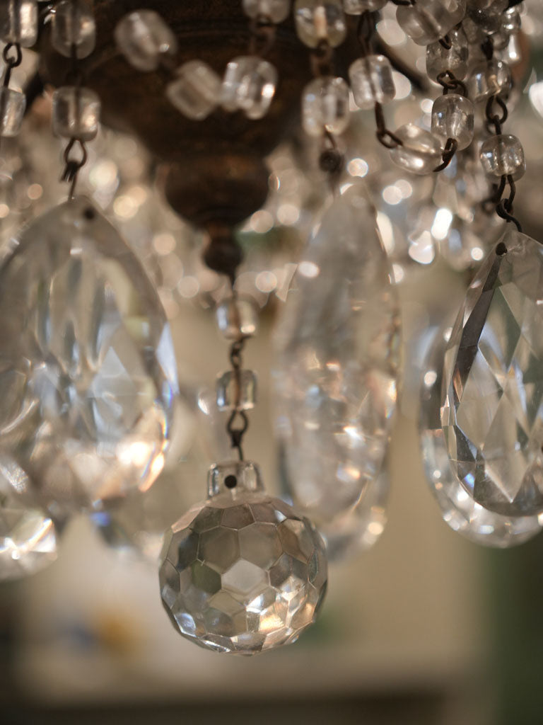 Elegant Italian glass bead chandelier - stylish, elegant
