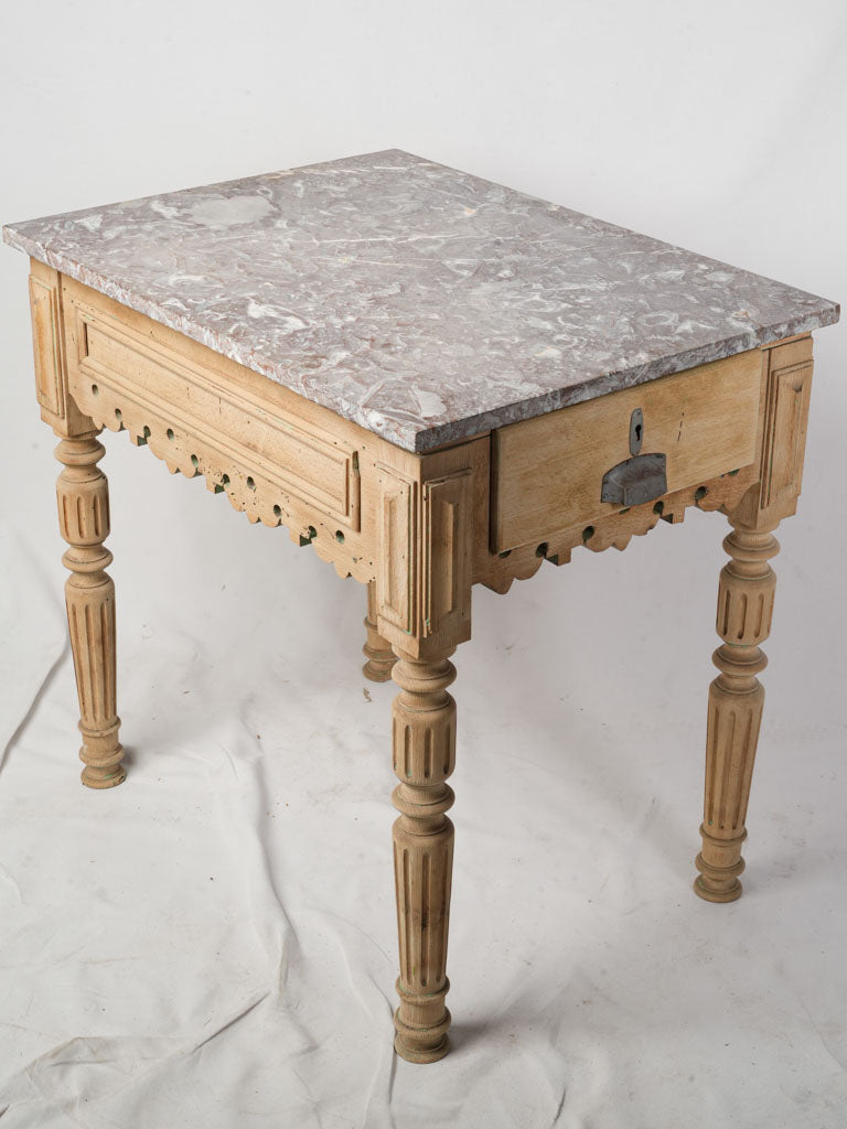 Refined characterful wood side table