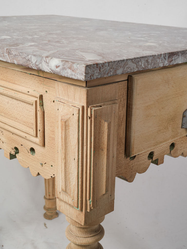 Sophisticated marble-top side table  