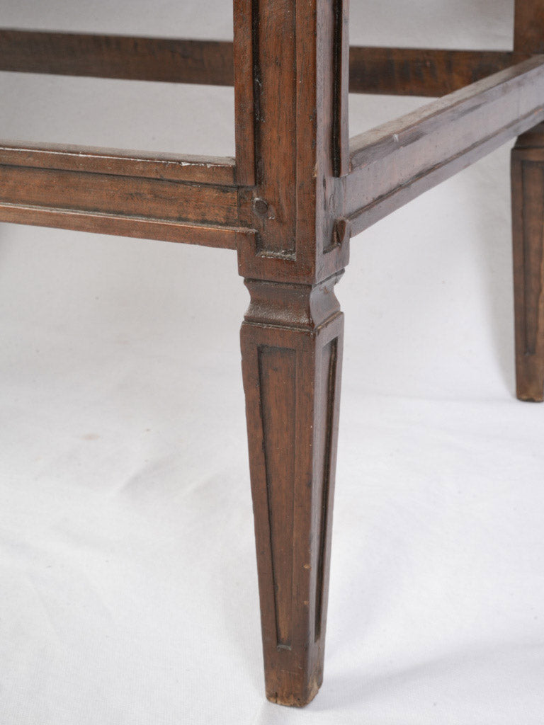 Historical French walnut bench