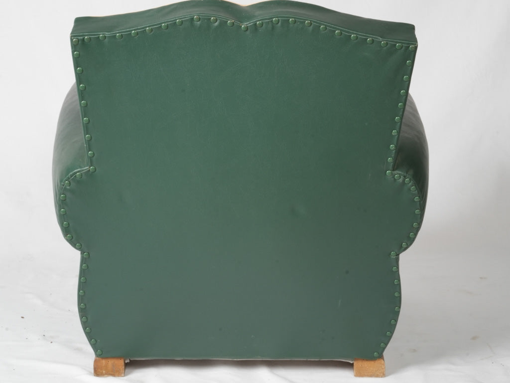 Elegant deep green lounge chairs