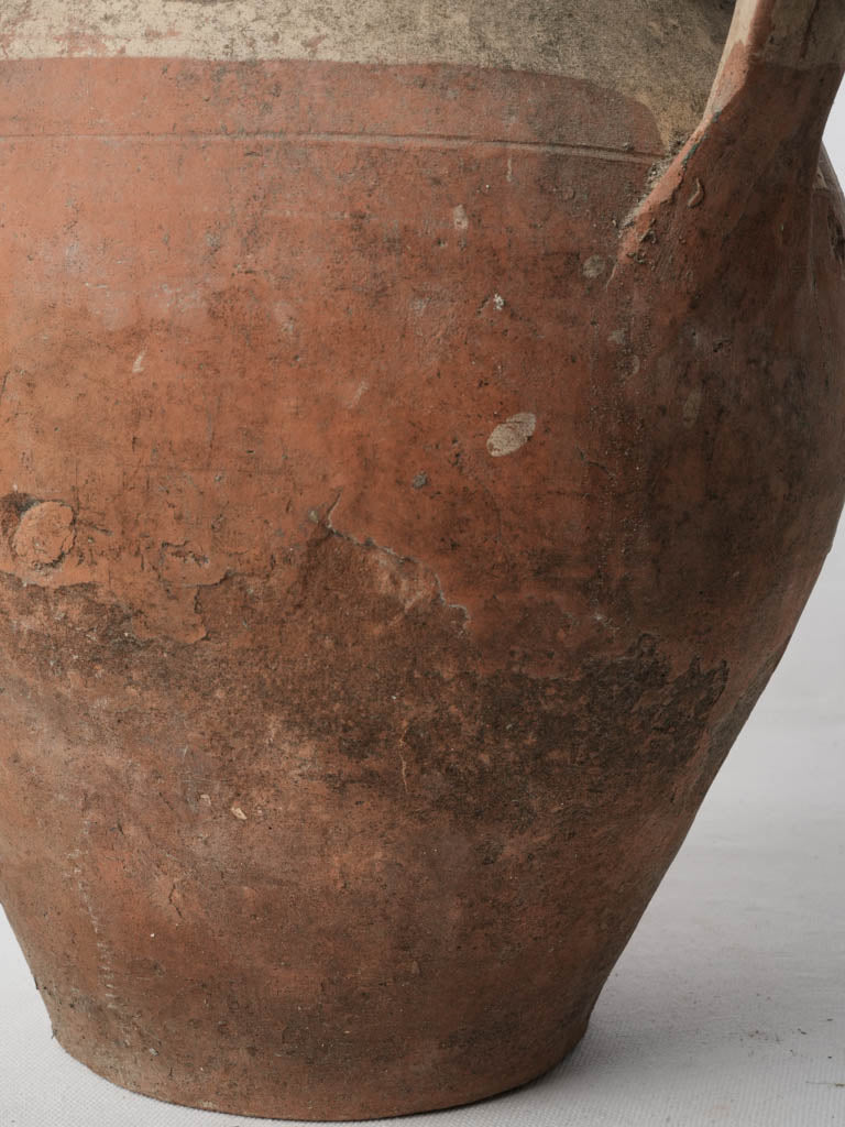 Early 20th-Century Spanish Pottery Jar W/ Green Glaze - 14¼"