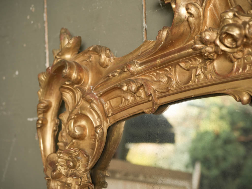 Restored scrolling foliage frame