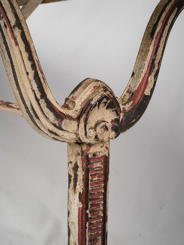 Graceful scrollwork accent table