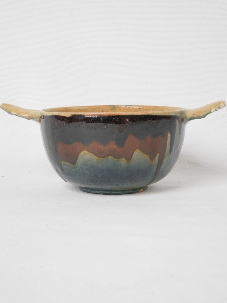 Traditional French countryside porringer dish