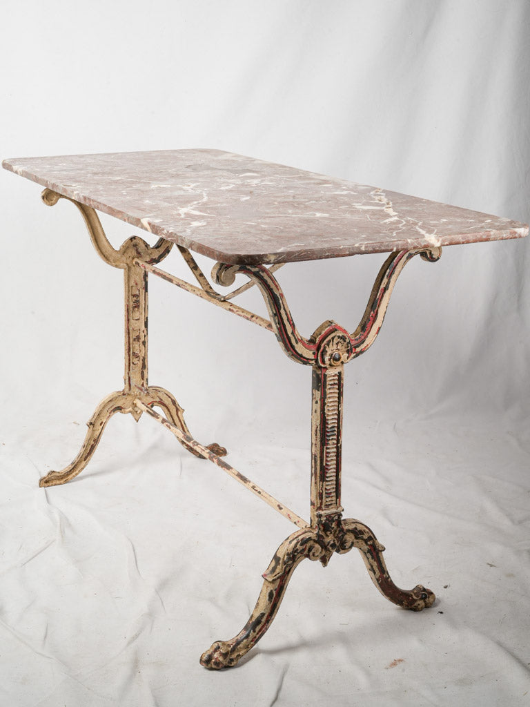 Elegant antique bistro table