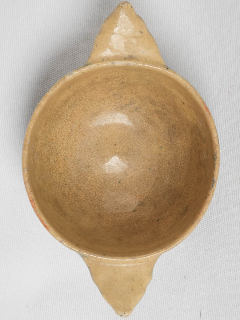 Nineteenth-century blue glazed soup bowl