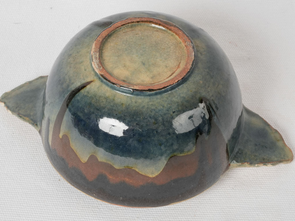 19th century French slipware serving bowl