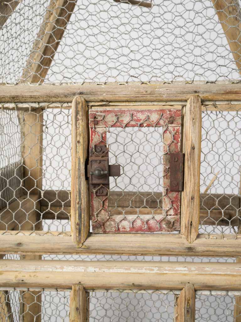 Patina finish antique birdcage