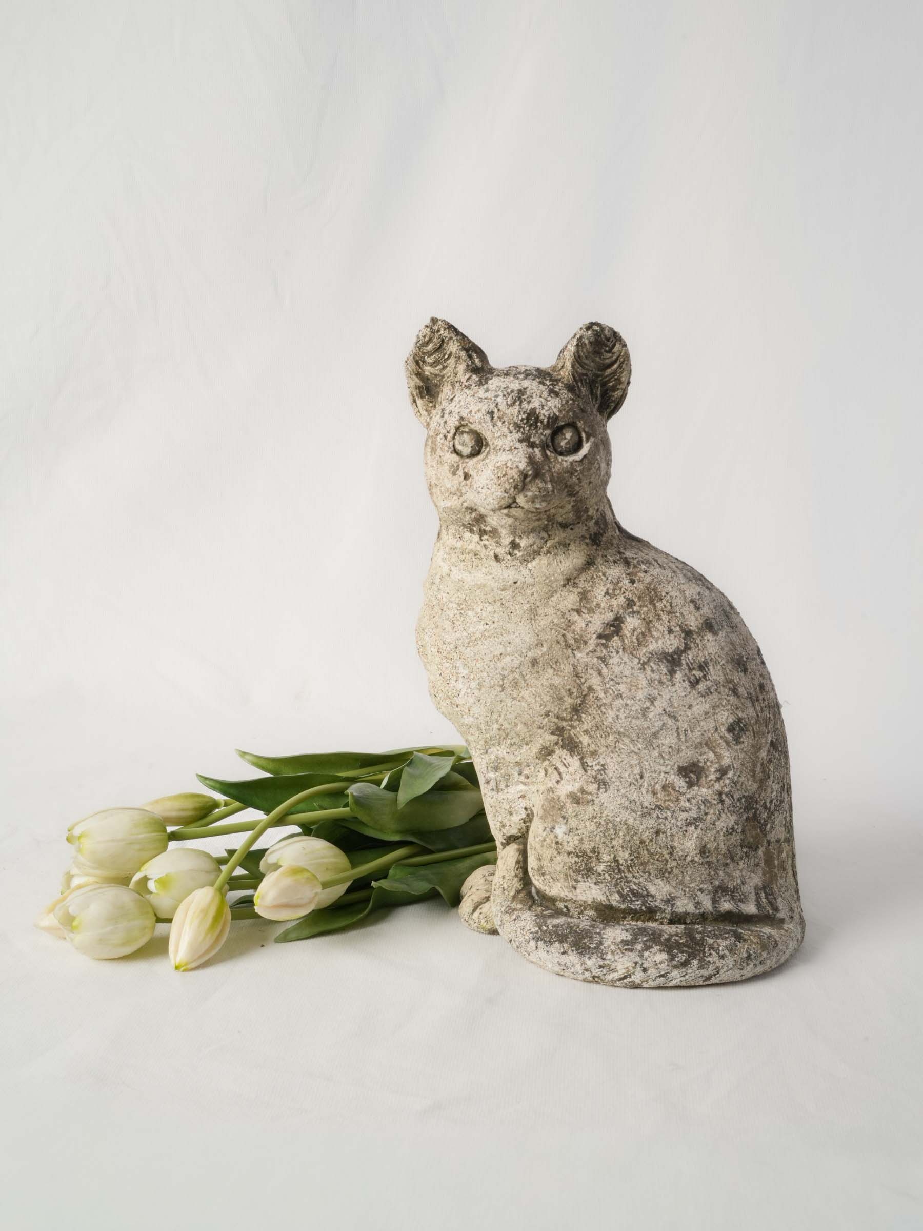 Whimsical antique cat figure