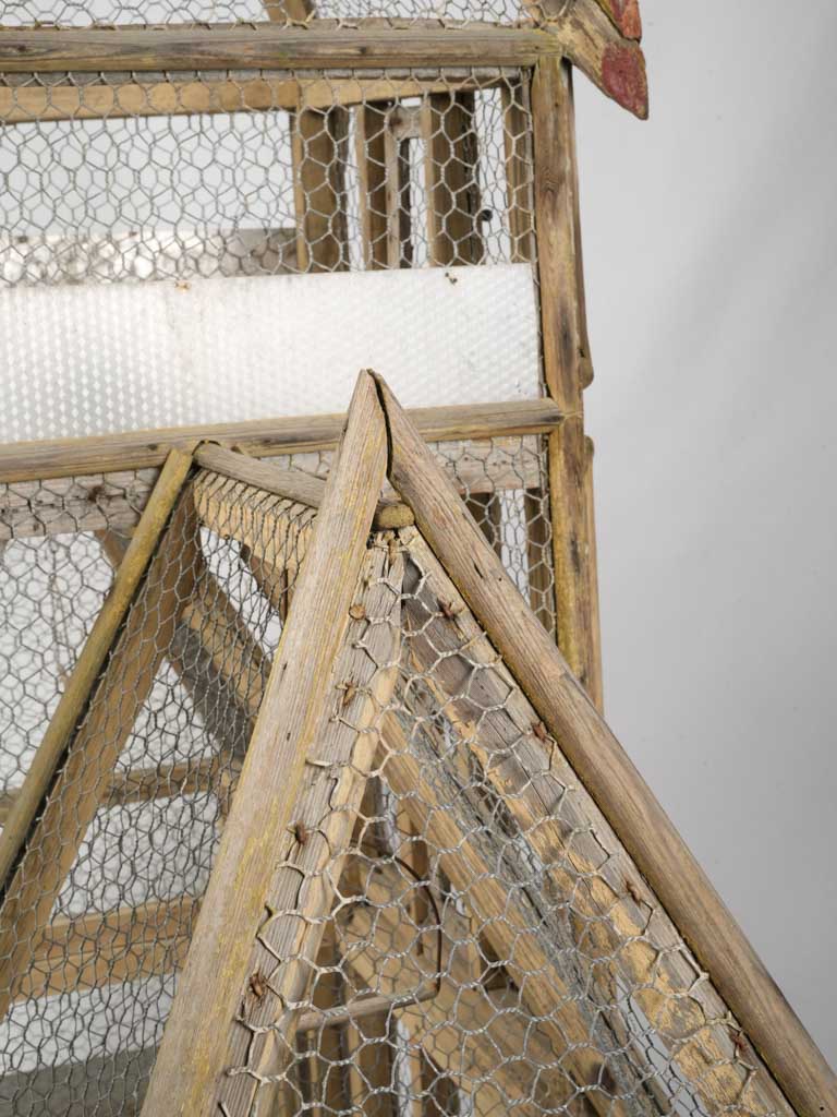 Aged church-inspired cage design