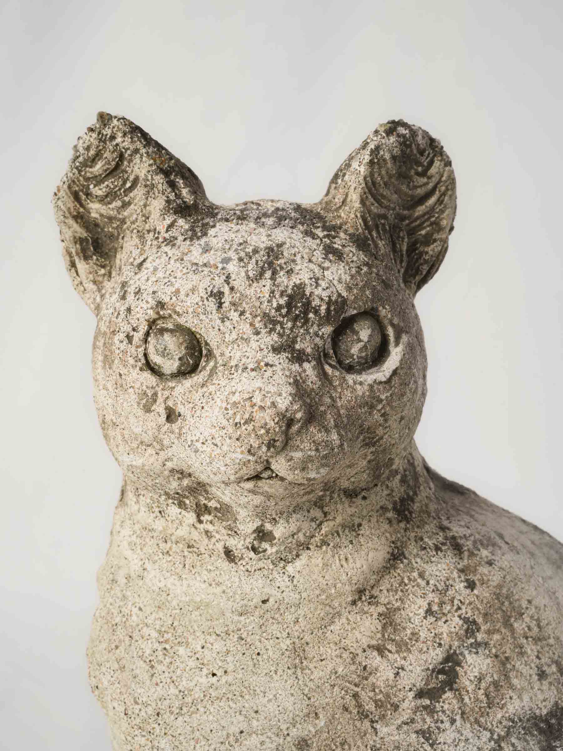 Historic pricked-eared garden statue