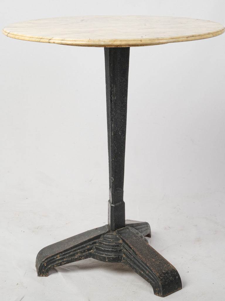 Mid-century marble-topped bistro table  