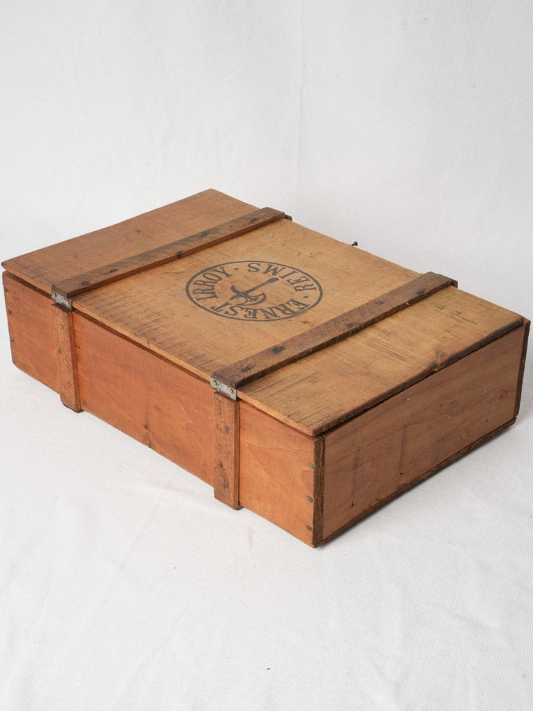 Antique pine champagne crate