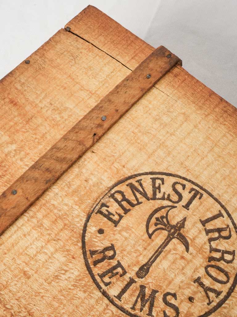 Historic champagne storage crate